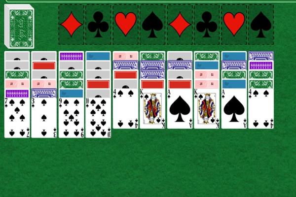 1 suit spider solitaire